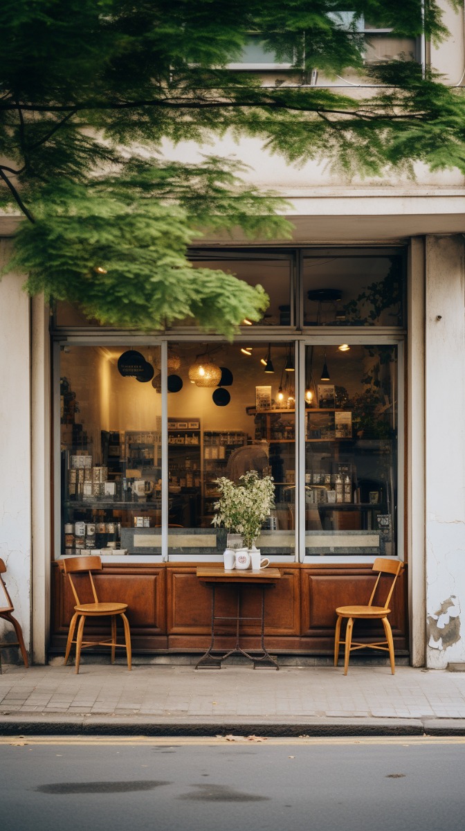 Rustikales Charme-Café